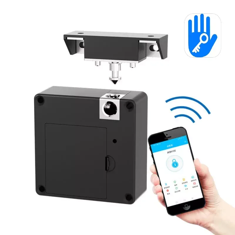 Wireless TT APP Smart Hidden Keyless Electric Cabinet Drawer Lock