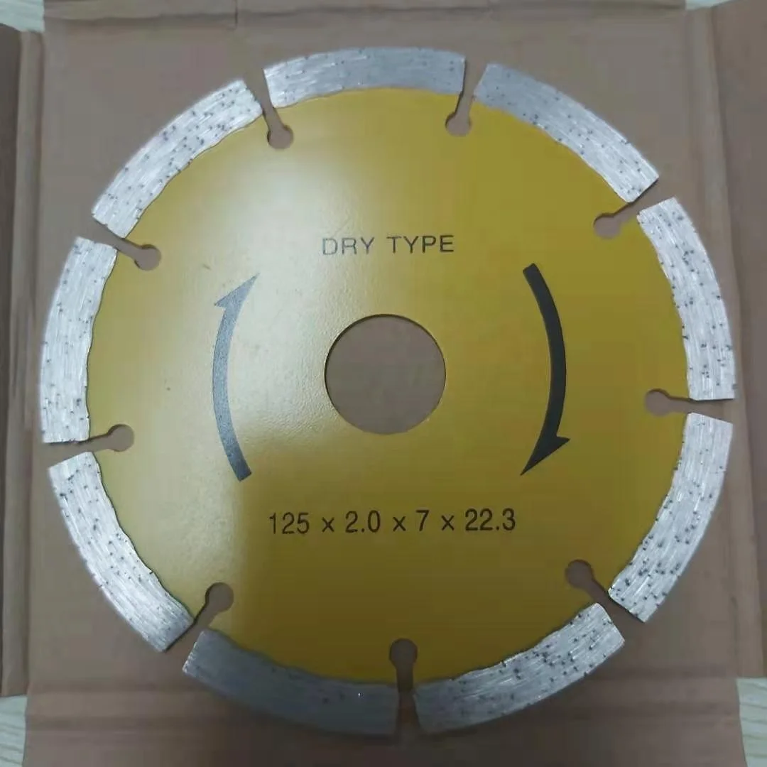 5 дюймов горячего прессования Алмазный Сегментированный режущий диск пилы для резки лезвия мрамора и гранита