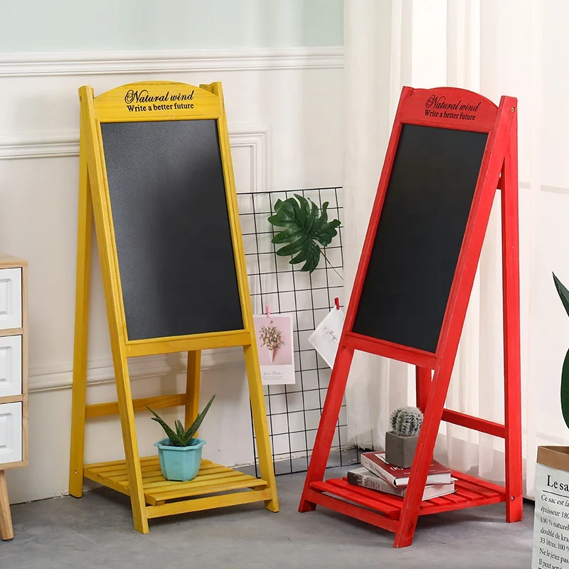 wholesale custom High quality Rustic vintage Amazon HOT Standing Chalkboard A Frame Sign blackboard
