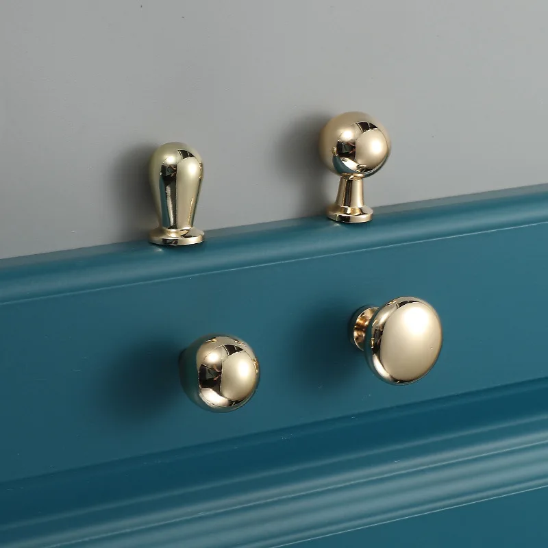 European style champagne gold cabinet handle fancy home hardware cabinet drawer pulls handle wardrobe door pulls for furniture