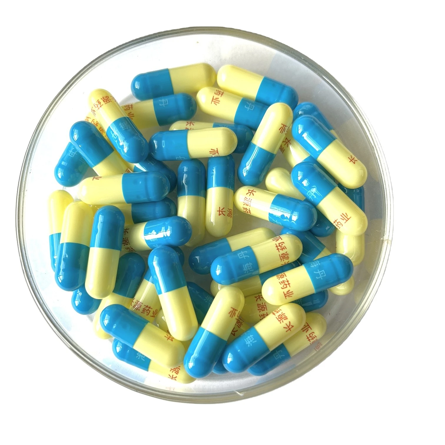 Custom Color/Print Halal Biodegradable Empty  Bovine Gelatin Capsules size 000 00 0 0E 1 2 3 4 5#