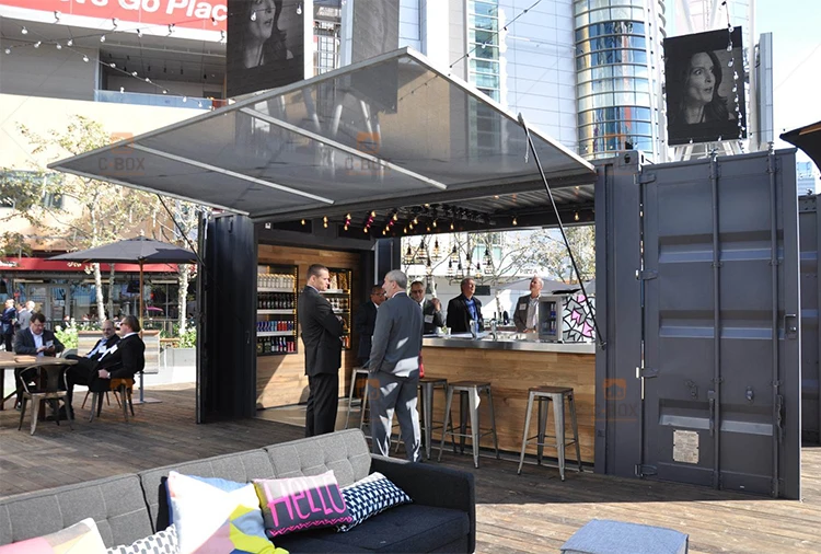  Container Coffee Shop Food Kiosk Pre Fab Cheap Prefabricated House Price For