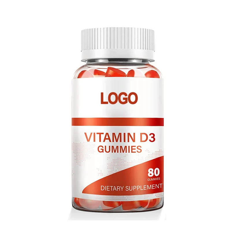 Dietary Supplement Pectin Vegetarian Private Label Improve Bone Density Teeth Health Support Vitamin D3 Gummies