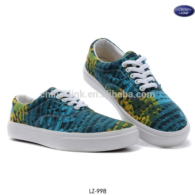 
 2016 отличный узор дешевые мужские парусиновые туфли plimsolls  
