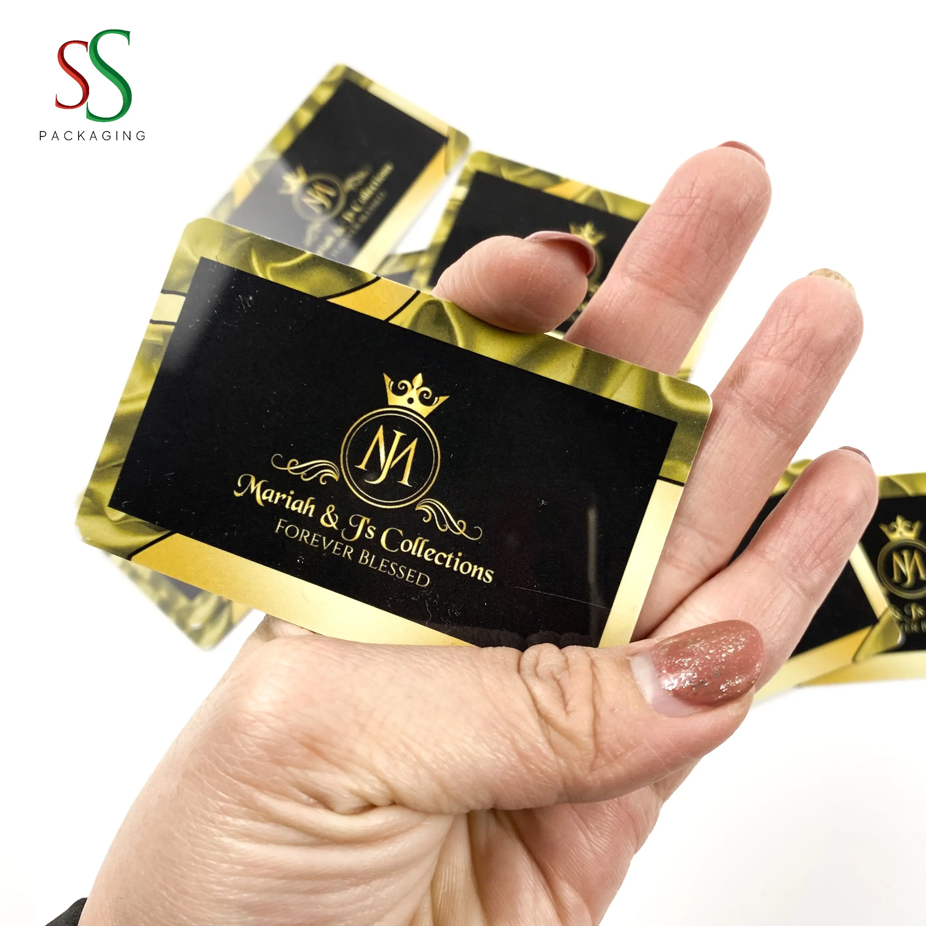 SS Hair Packaging Custom Business Card Credit Card Size Business Card