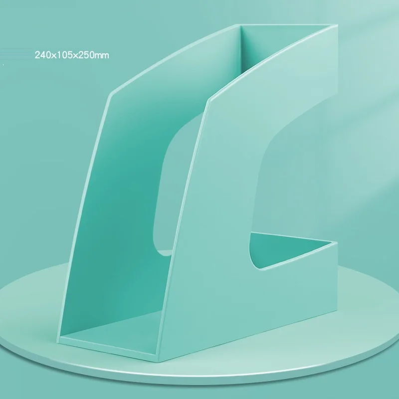 2Pcs/Set Fashion Data Management Collection Thickened Magazine Holder Multifunctional File Shelf Plastic Book File Folder Holder