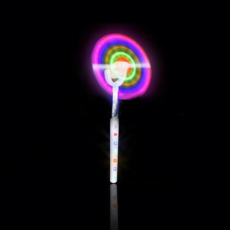 High Quality Spinner Glow Flashing Light Up Windmills Wind Spinner Glows Toys With Music