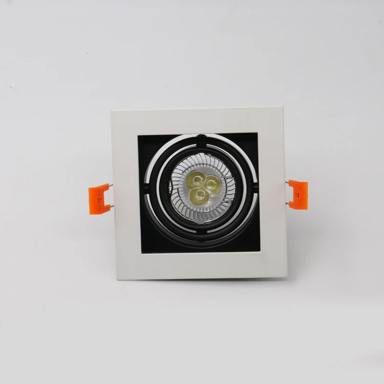 Mini Downlight Iron SpotLight Recessed Adjustable MR16 GU10 Square LED Spot light Fixture