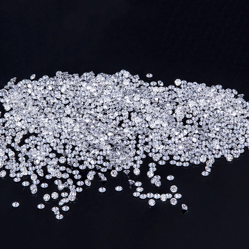 Wholesale Lab Grown Diamond High Quality VVS SI Stone Lab Grown Supplier D E Color HPHT CVD 0.7mm-4mm Loose Diamond