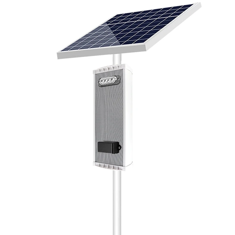New Design Sound Aloud Alarm Siren with Solar Panel for Outdoor Safety Warning