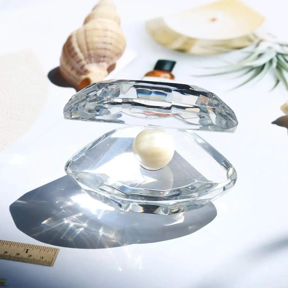 Factory price crystal sea shell Beautiful Shining Crystal Oyster Shell for gifts