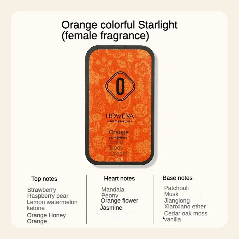 Mini Portable Travel Fragrance Pocket Solid Eau de Perfume Versatile Portable Pocket Perfume Solid perfumed cream