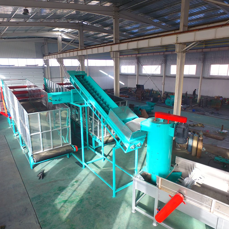 Large and small plastic waste crushing cleaning line mineral water bottle crusher equipment fruit basket leather pellet machine