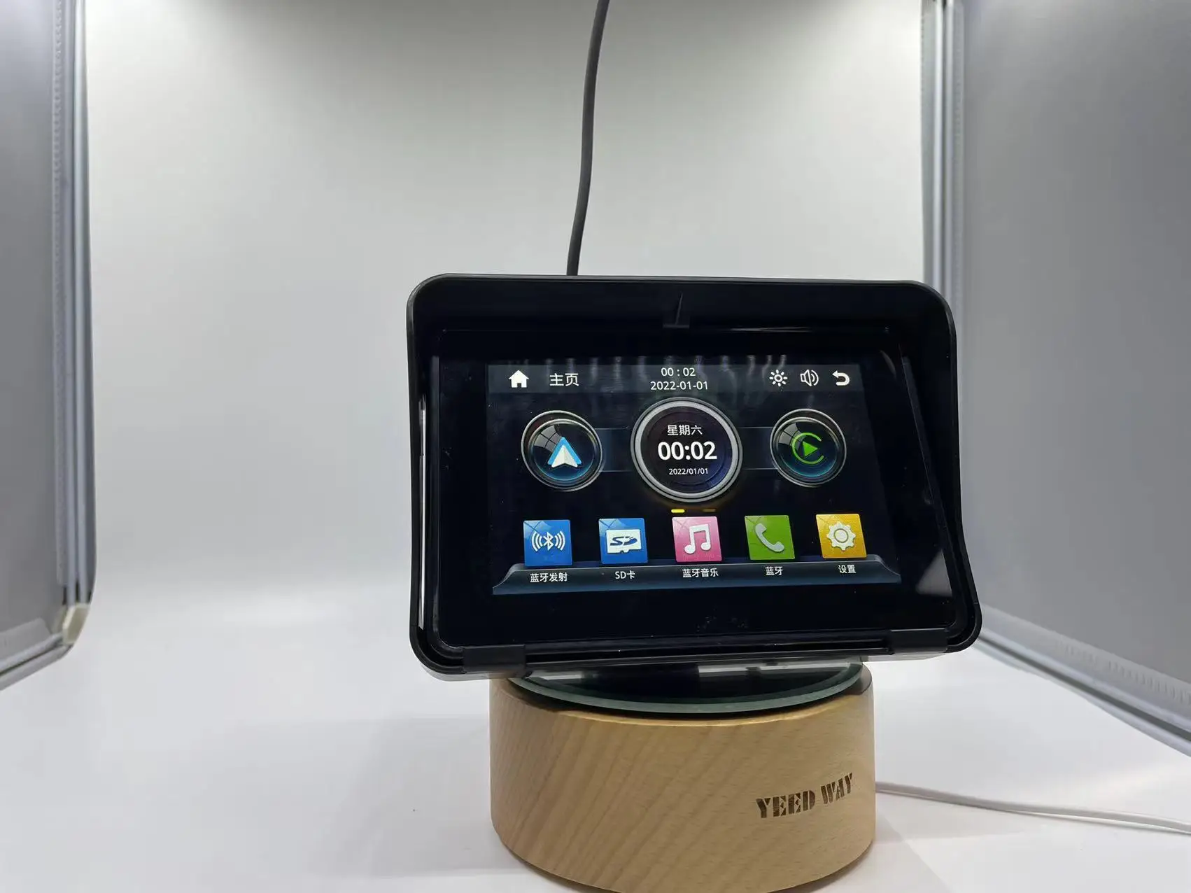 Yeedway Hot Sale Motorcycle Gps Navigator 5 Inch Waterproof Motorcycle Navigator External Touch Screen Carplay