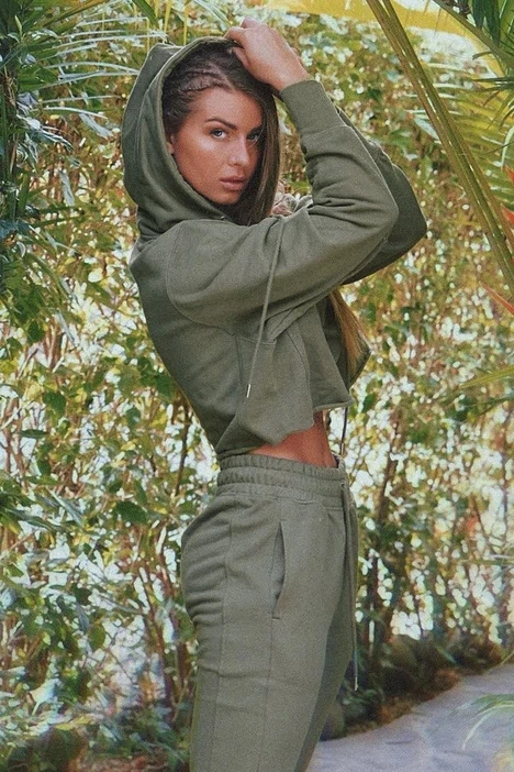 Женские толстовки, комплекты толстовок на заказ, женские толстовки большого размера, толстовки Укороченная толстовка с капюшоном с логотипом на заказ