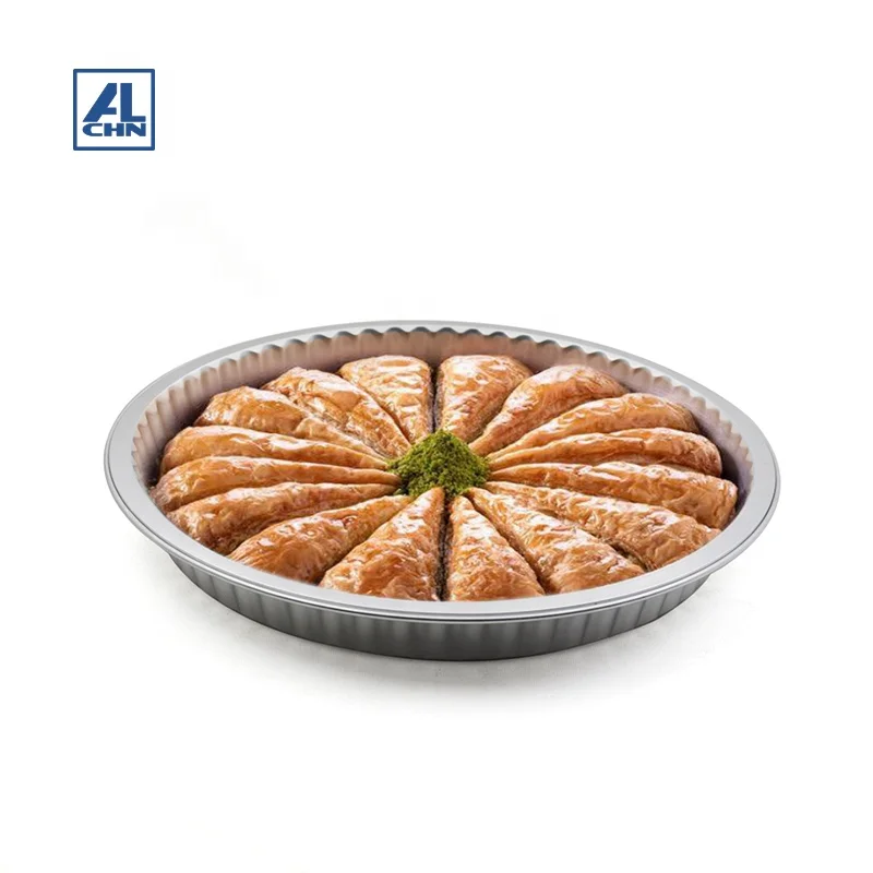 1950ML/66OZ disposable aluminum foil container food package bakery cup disposable recyclable good use for pizza bread lunch box