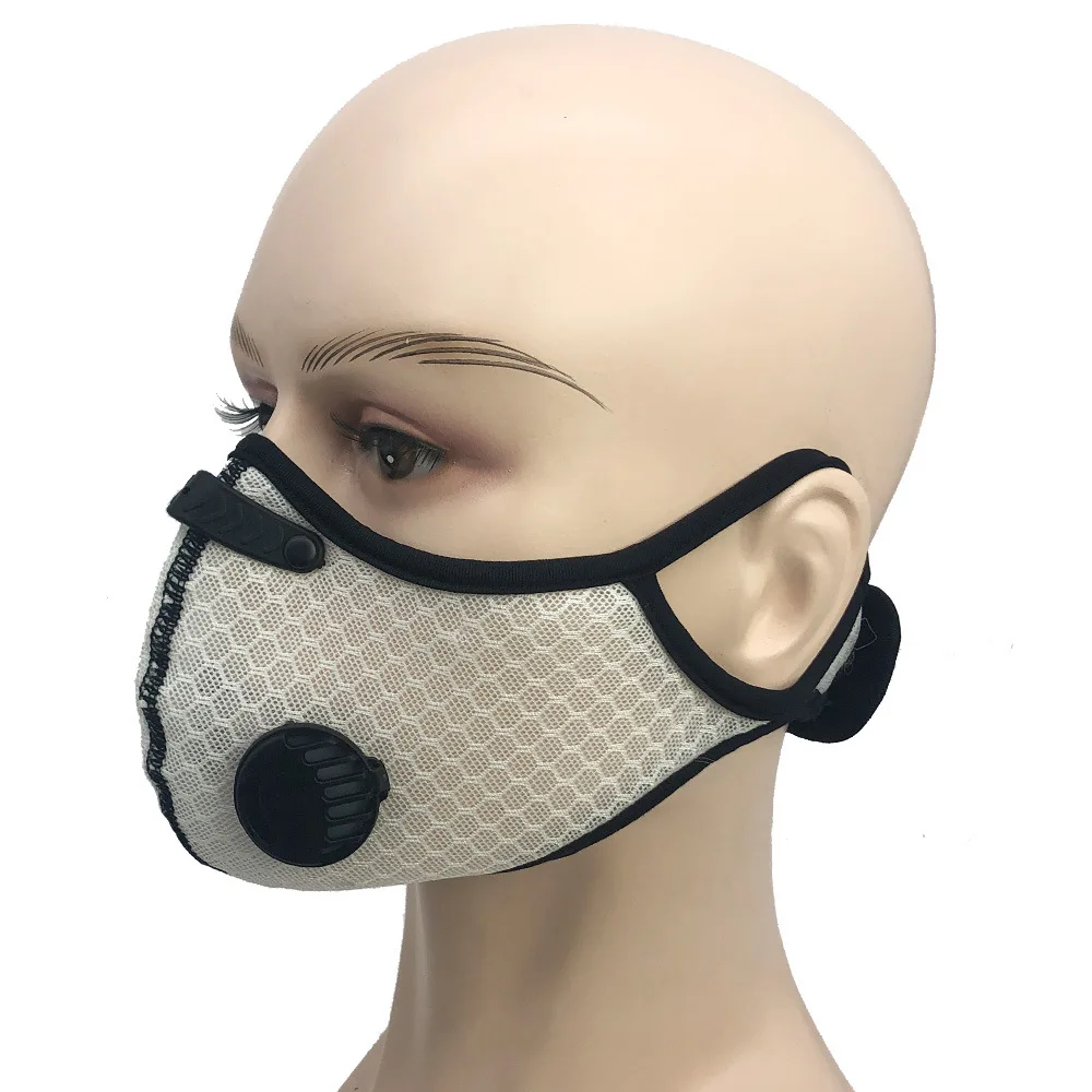 
Cheap Price custom outdoor riding dustproof mask reusable mesh anti smog mask carbon face mask sport 