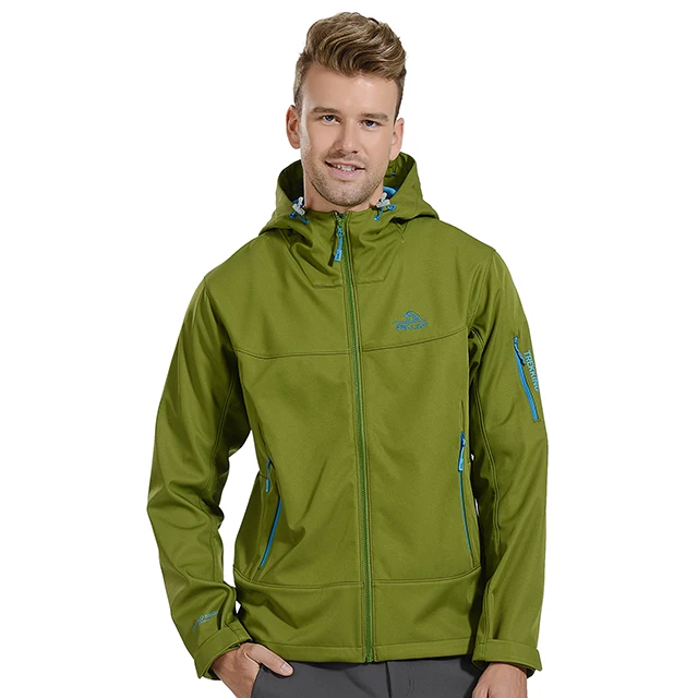 Pelliot fleece lined sports hiking camping jacket outdoor softshell running jacket embroidery