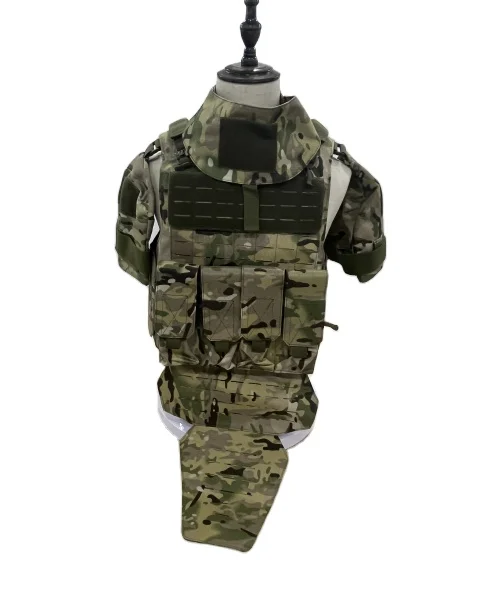 Hot Sale Coyote Full-Body Tactical Vest with 4 Mag Pouches and Plate Carrier Personal Defense Gear for Self-Defense
