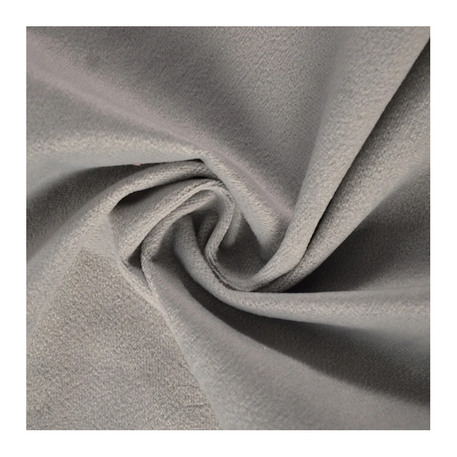 Solid Colors 100% Polyester Plush Fur Fleece 0.5Mm Soft Plain Velboa Fabric