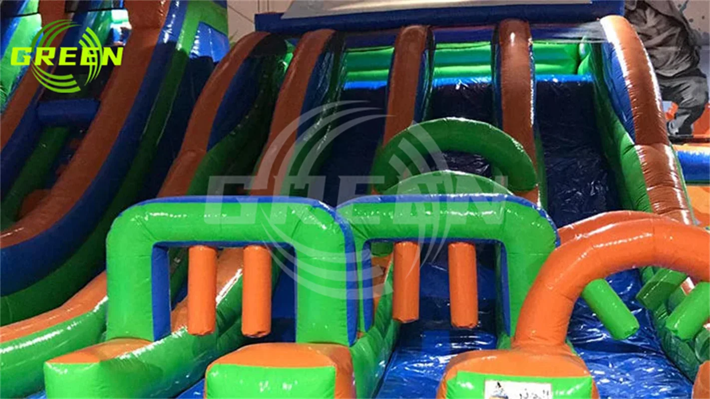 Commercial Kids Outdoor Indoor Amusement Cartoon Bouncy Jumper Inflatable Playground Equipment City Obstacle Trampoline Park