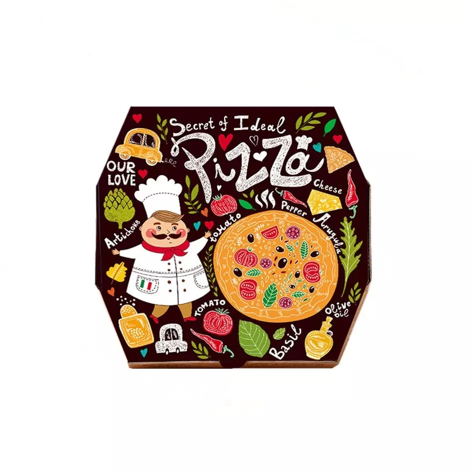 The new Factory corrugated paper cheap customized chain store / factory price / manufactory pizza box