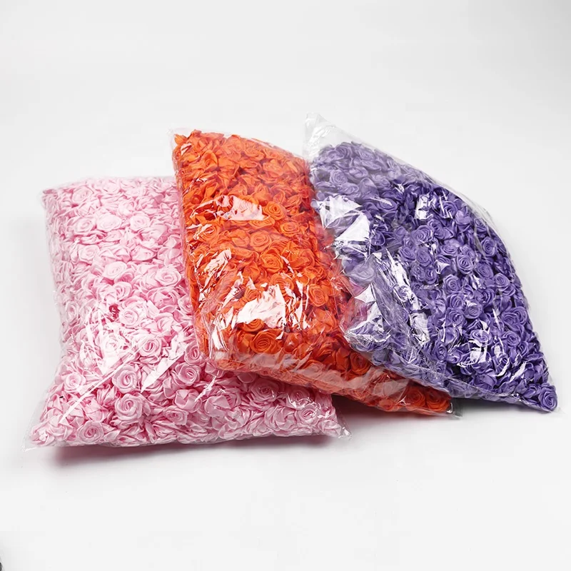 Handmade Gift Bow Ribbon Decoration Wholesale Small Rose Bow Flower