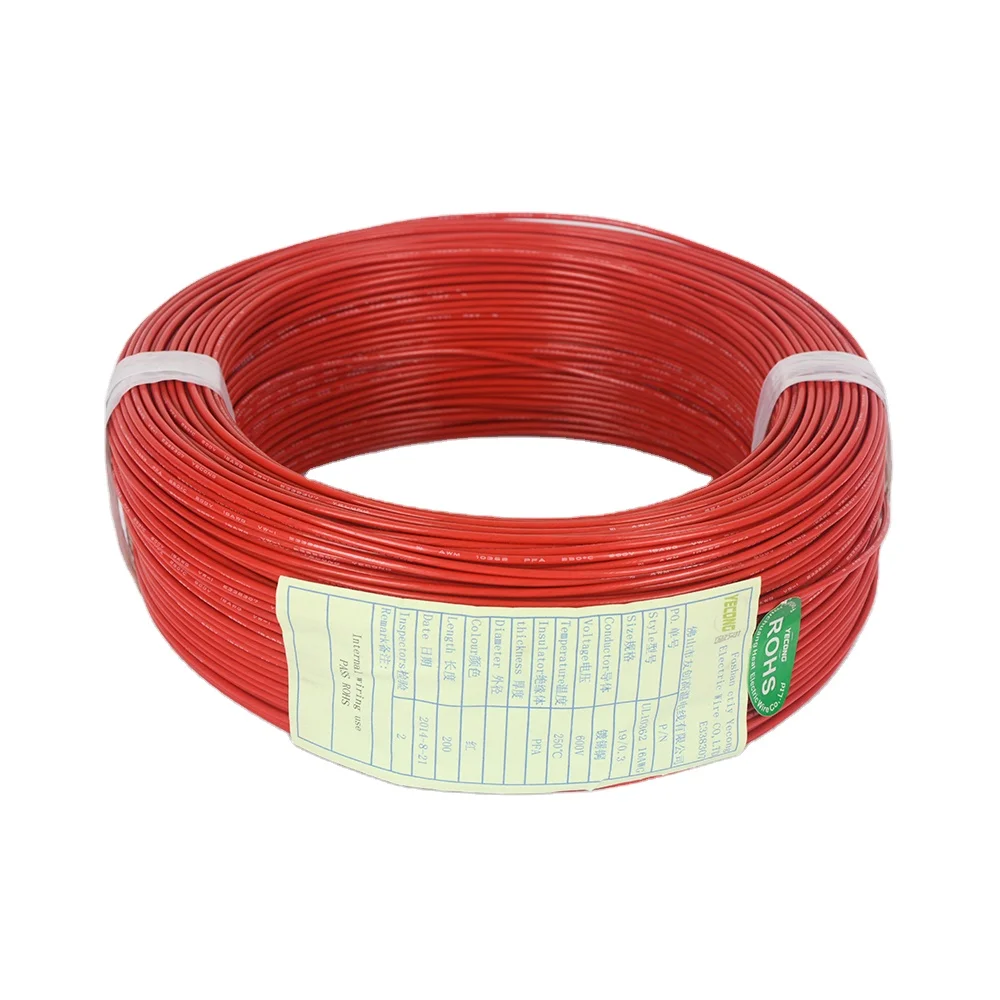 Tinned copper hook up wire 200 degree FEP insulated flexible copper wires with ul approval