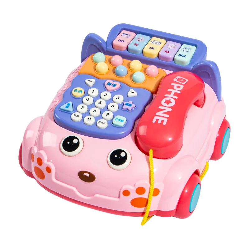 Hot-selling Infant Early Educational Multifunctional Whack A Mole Game Cute Virtual Telephone with Music Toy