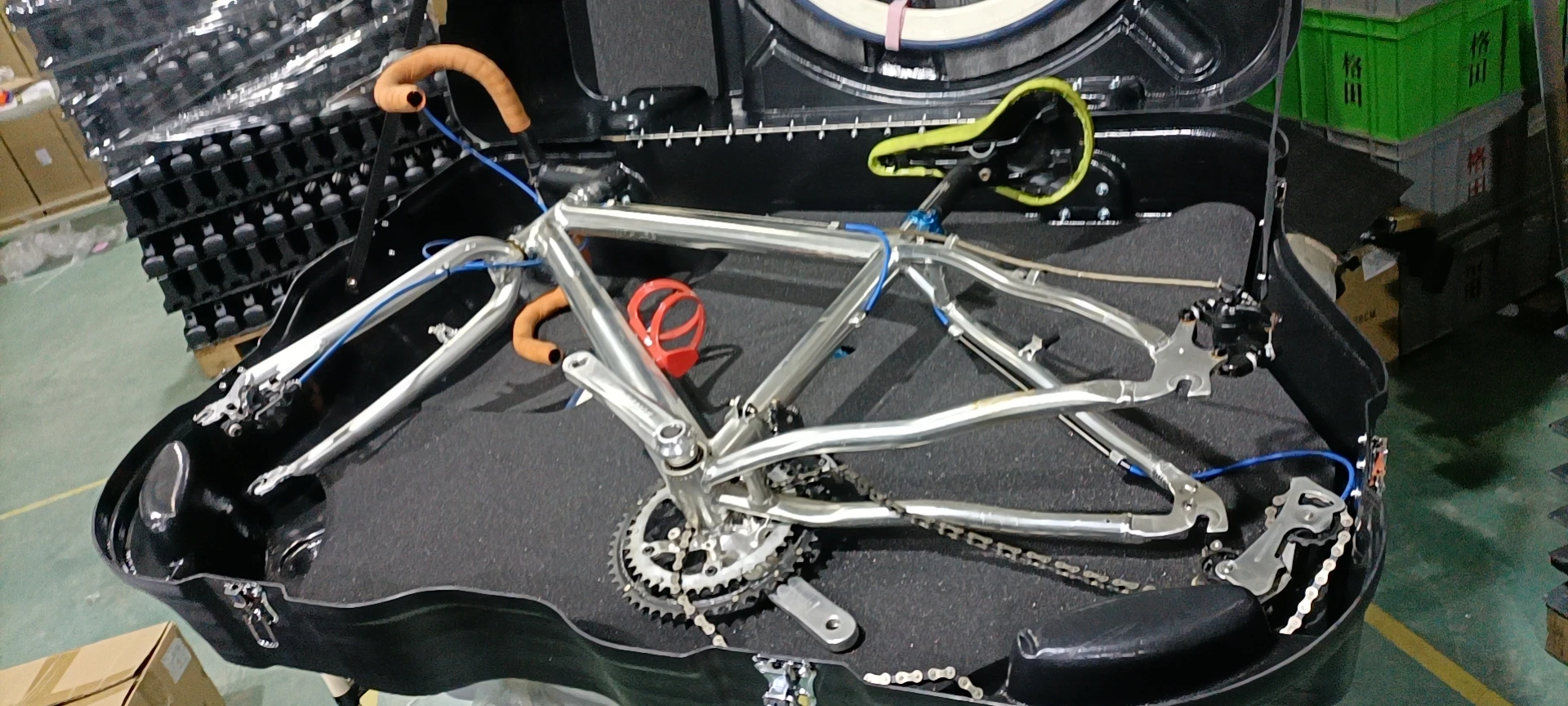 2022 There is no need to remove the handle road bike storage bag bike for travelsuitcase bicycle suitcase bicycle