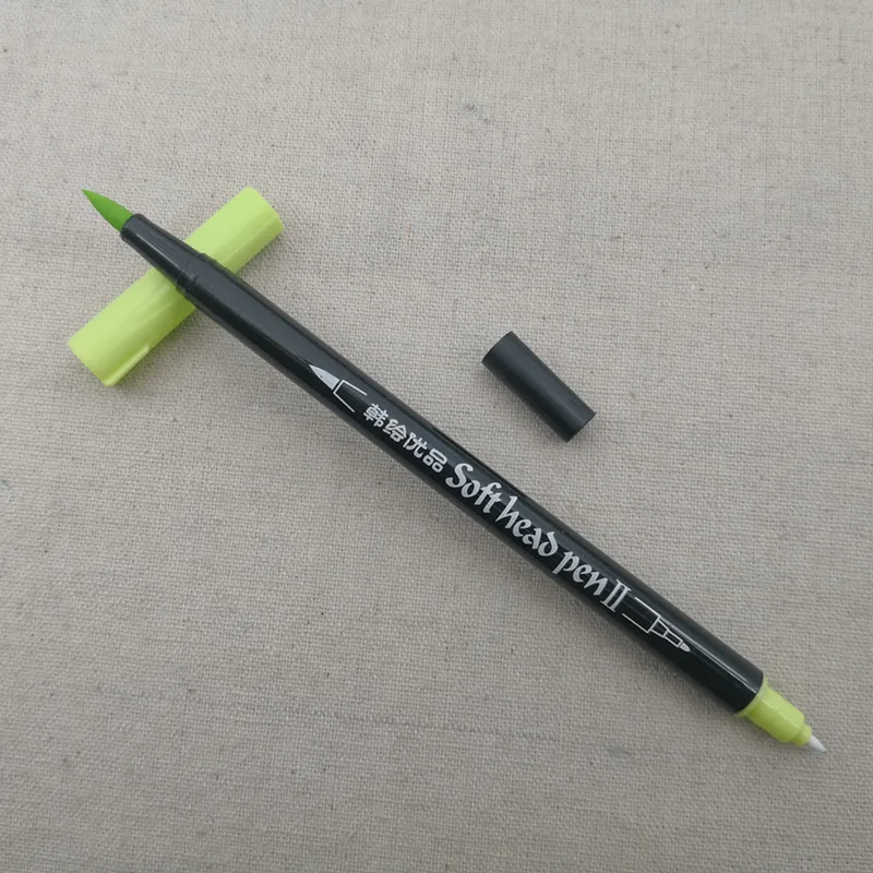 2019 New Item 18 colors Double-tip brush pen set water color pen art marker 8822