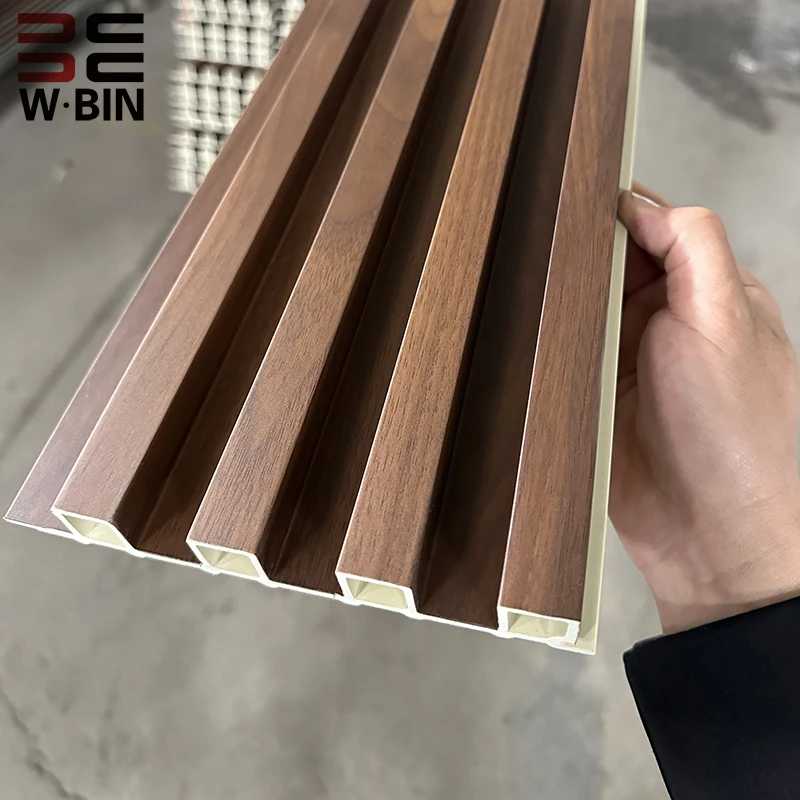 Hot Sale 168*23.5mm Fluted Panels WPC Wall Panel WPC Wall Cladding For Interior Wall Decoration