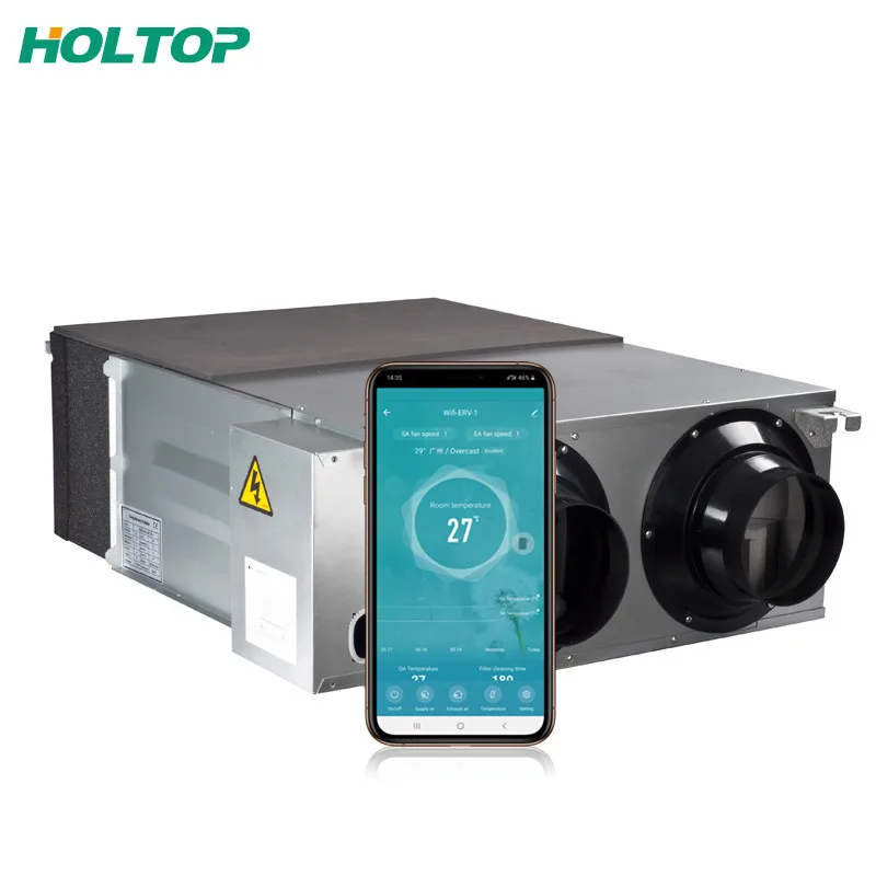 Holtop WIFI управление через приложение Коммерческая центральная система теплообменного воздуха