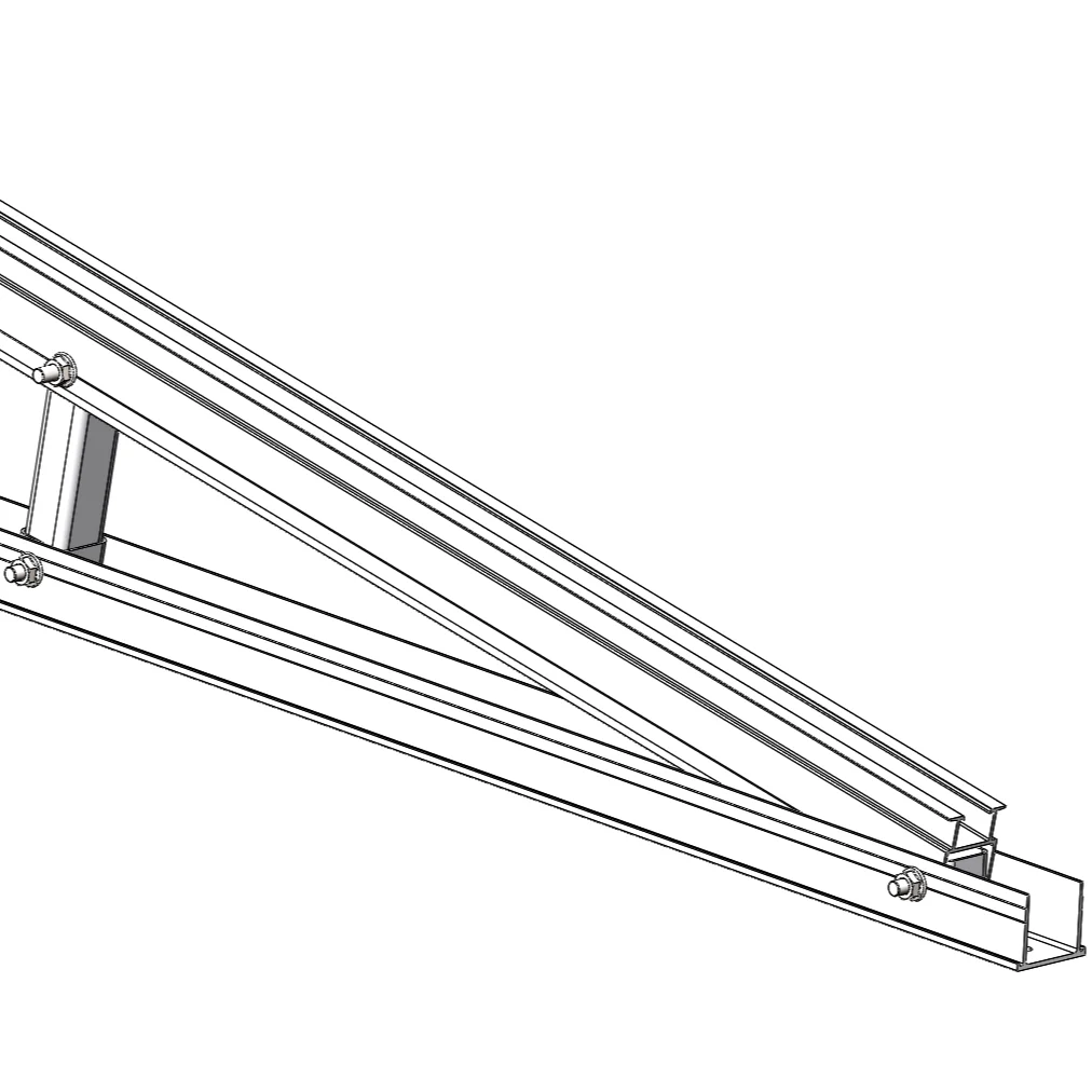 Popular Triangle Folding Solar Panel Mounting System Bracket Flat Roof Solar Panel Energy Bracket Racking Mounting System