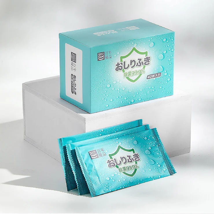 Female Flushable Non-woven Wipes Women Body Cleaning Intimate Wipes Disinfection Wet Toilet Paper Individually Packaged Wipes