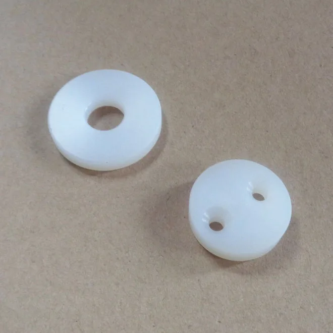 custom CNC turning flanged plastic nylon bushing
