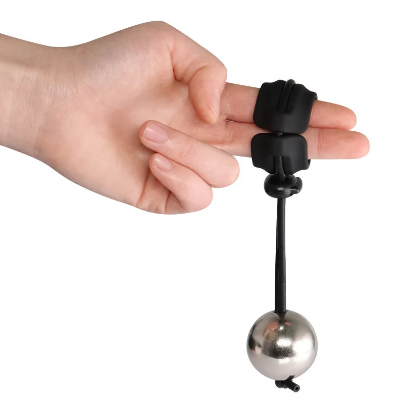 Metal Balls Penisring Stretcher Adjustable Cock Ring Tools Penis Physical Exercise Toys Penis Extender Device Sex Game for Men