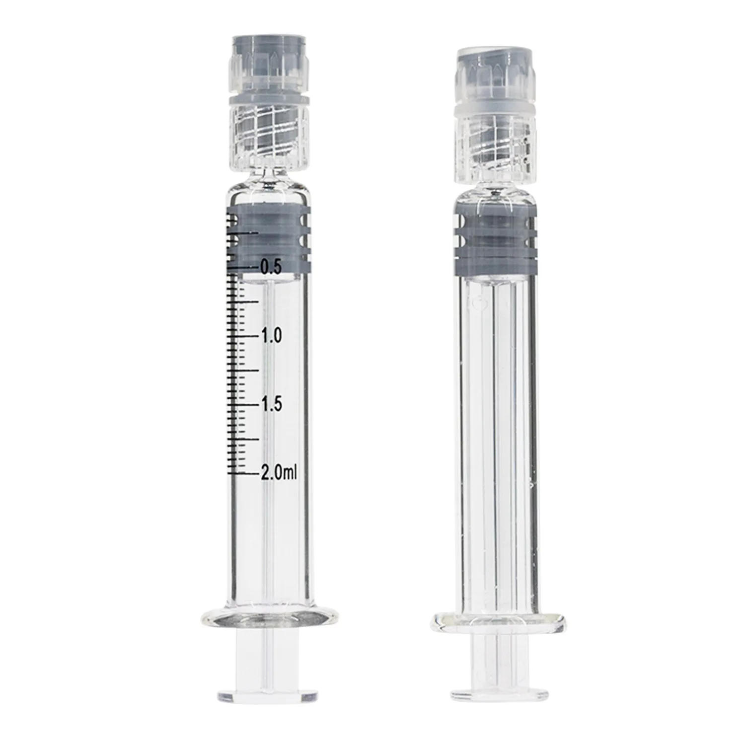 Sterile Oil Syringe with Plastic Metal Plunger 10ml 5ml 3ml 2ml 0.5ml Prefilled Luer Slip Luer Lock Glass Syringe 1ml