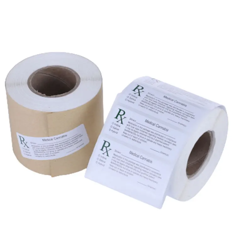 Custom Self Adhesive Printing Waterproof Plastic Packing Sticker Pharmaceutical Label For Medicine Bottle