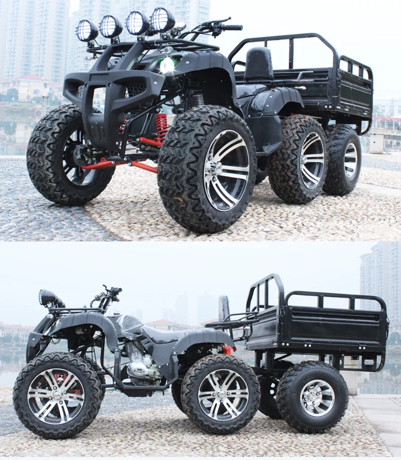  2021 ATV с прицепом четырехколесный внедорожный мотоцикл фермер мост привод горный велосипед картинг