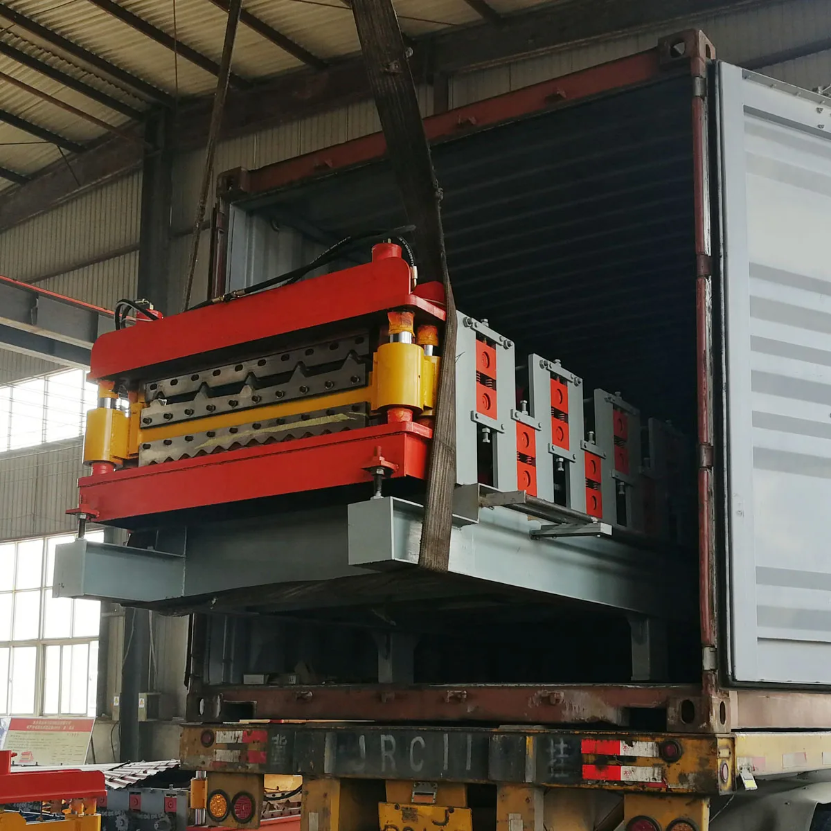 TR panel colored double layer roll forming machine