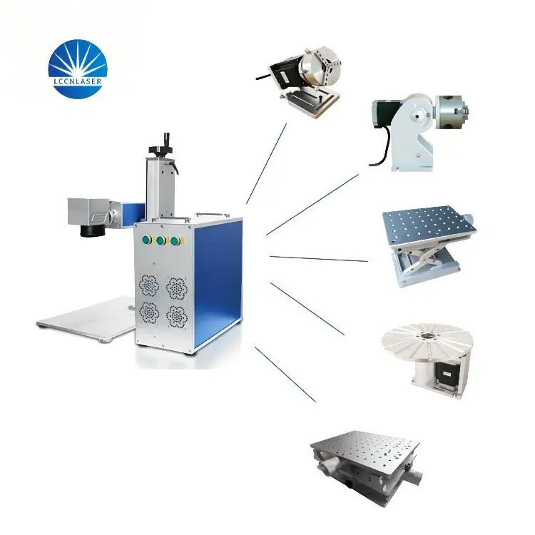 efficient innovative design high-speed scanning split model fiber laser marking machine 20/30/50/60/100W
