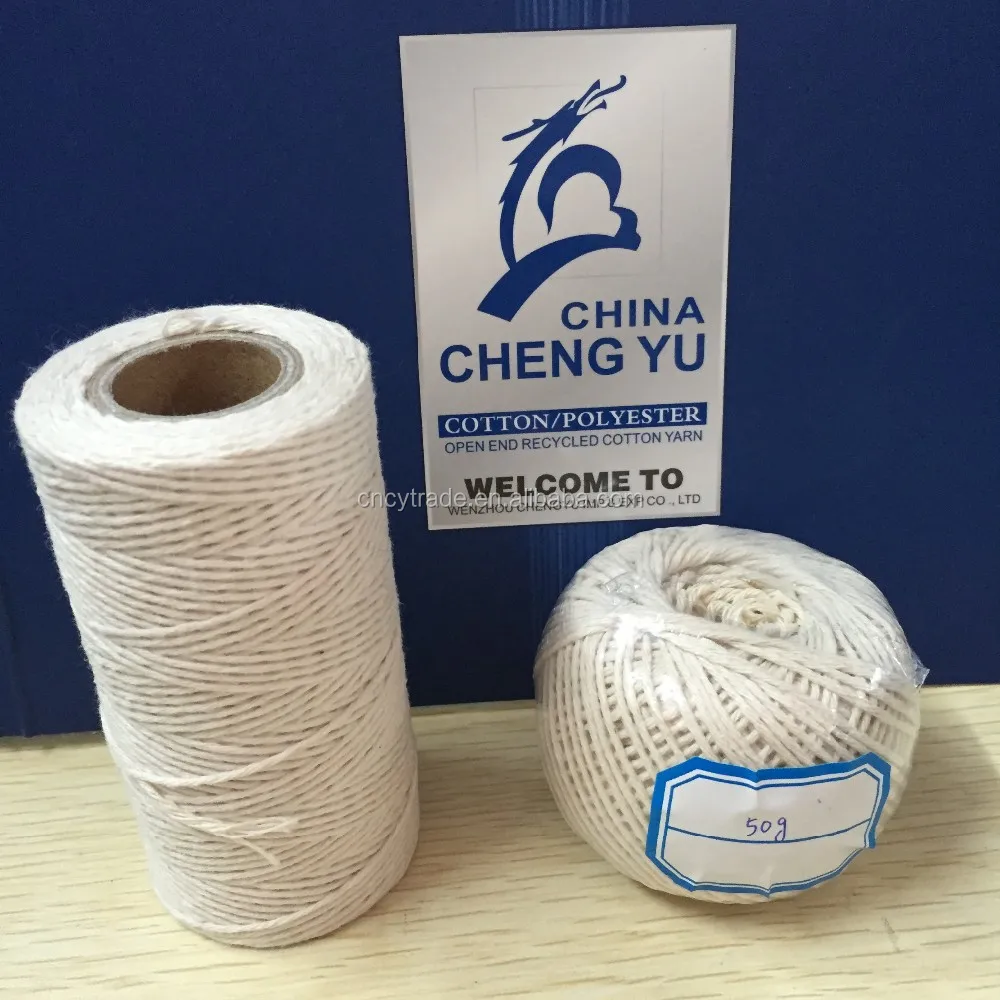 china rope factory eco friendly cheap recycle multi ply twisted braided colored cotton bakers twine rope cord yarn