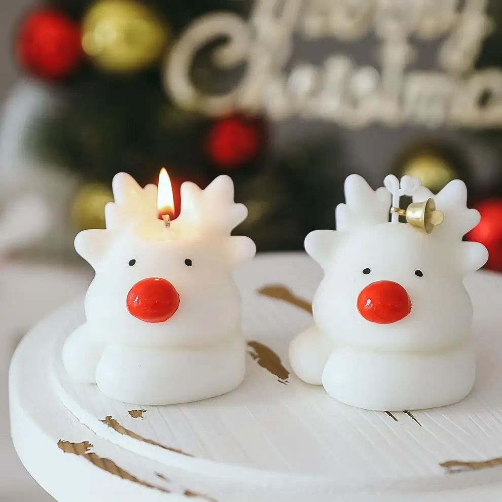 Ароматическая свеча с лосем Подарочный воск ручной работы