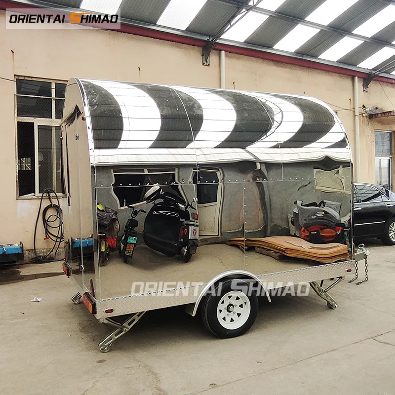 Customized Cheap Small Moving Hand Push Food Cart