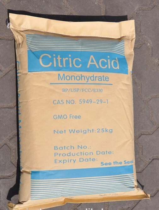 Food additive citric acid, factory supply Citric Acid Monohydrate