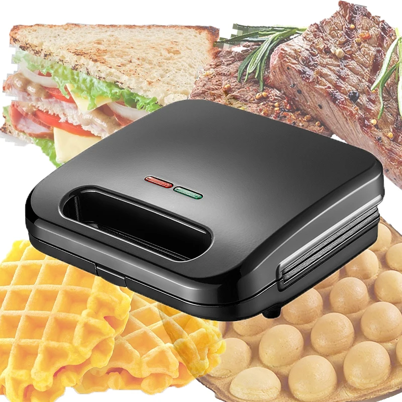 Quality certification  Mini Non Stick Sandwich Maker Detachable Breakfast Waffle Maker Sandwich Maker Toaster