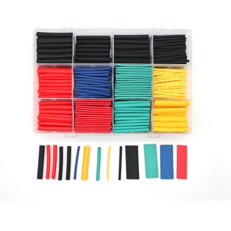 530 Piece Heat Shrink Tube Kit Cable Termoretractil Heat Shrink Tube Sleeve Box Heat Shrink Tubing Wire Cable Sleeving 530