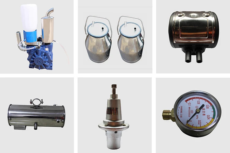 High quality the cow sheep with electric pulse milking machine