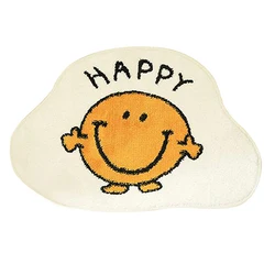 Non Slip Cute Bath Mat Soft Shower Rug Plush Microfiber Water Absorbent Thick Shaggy Floor Mats, Machine Washable